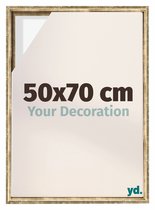 yd, Baklijst 50x70 cm Goud Antiek - Lijst voor Canvasdoek - MDF Lyon