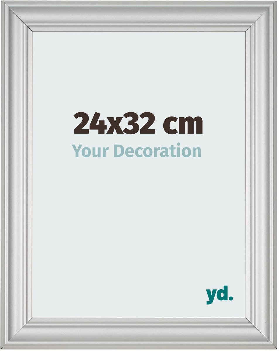 yd. Your Decoration - Fotolijst 24x32 cm - MDF - Zilver Mat - Lazio