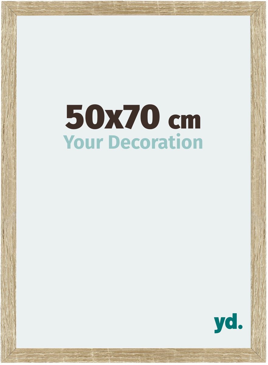 yd. Your Decoration - Fotolijst 50x70 cm - MDF - Sonoma Eiken - Mura