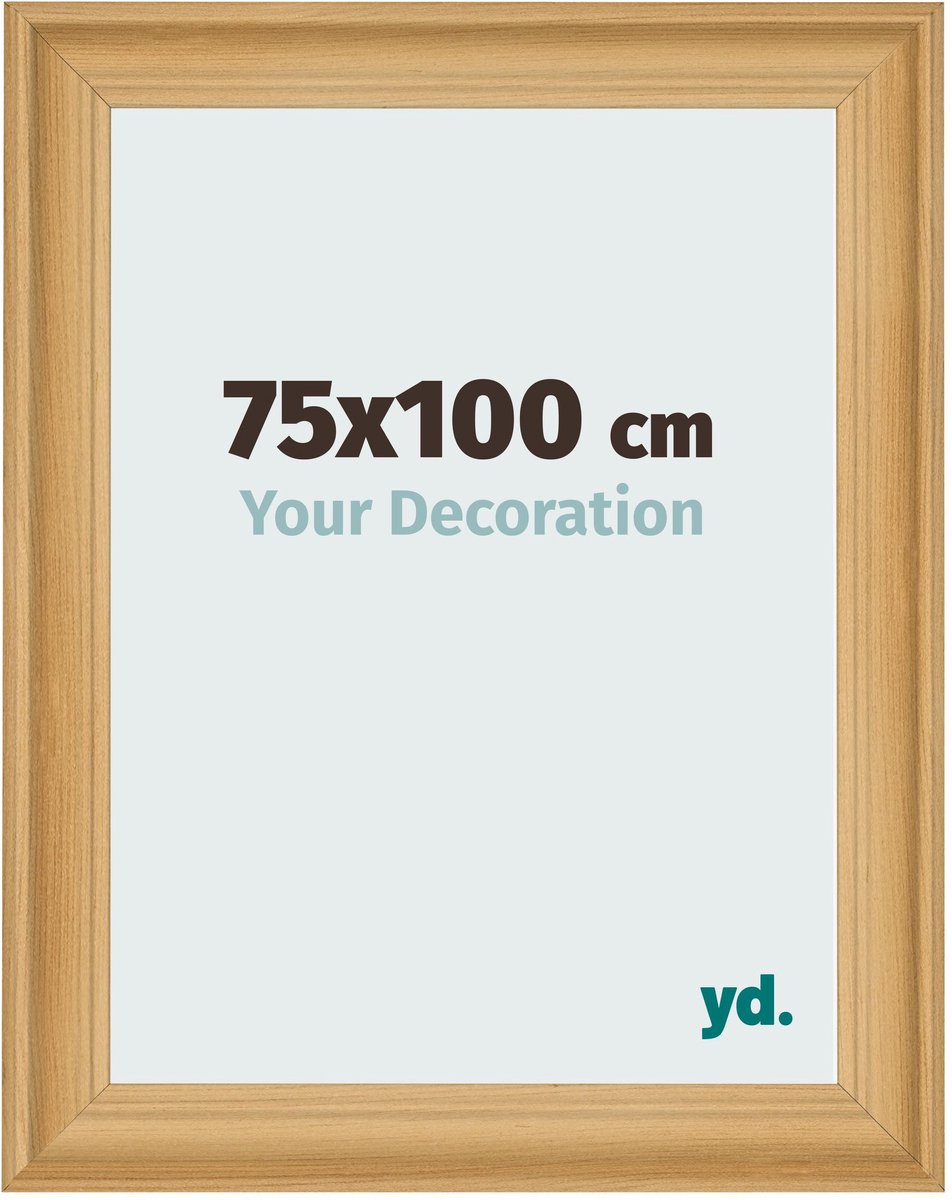 yd. Your Decoration - Fotolijst 75x100 cm - MDF - Dennen Houtnerf - Lazio