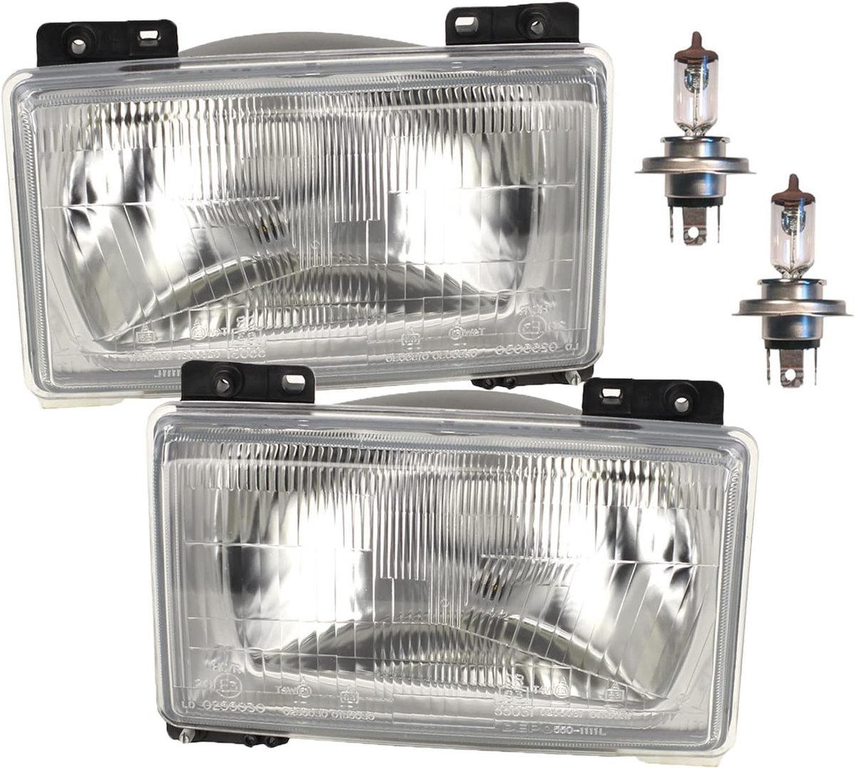 Koplampen geschikt voor Fiat Ducato 1984-1990 Set met 2x H4 Links Rechts