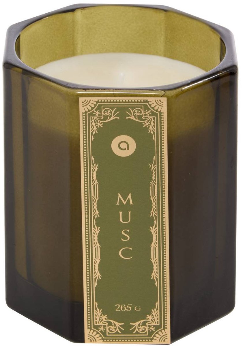 Bougie parfumée Lucien hexagonale 265g musc
