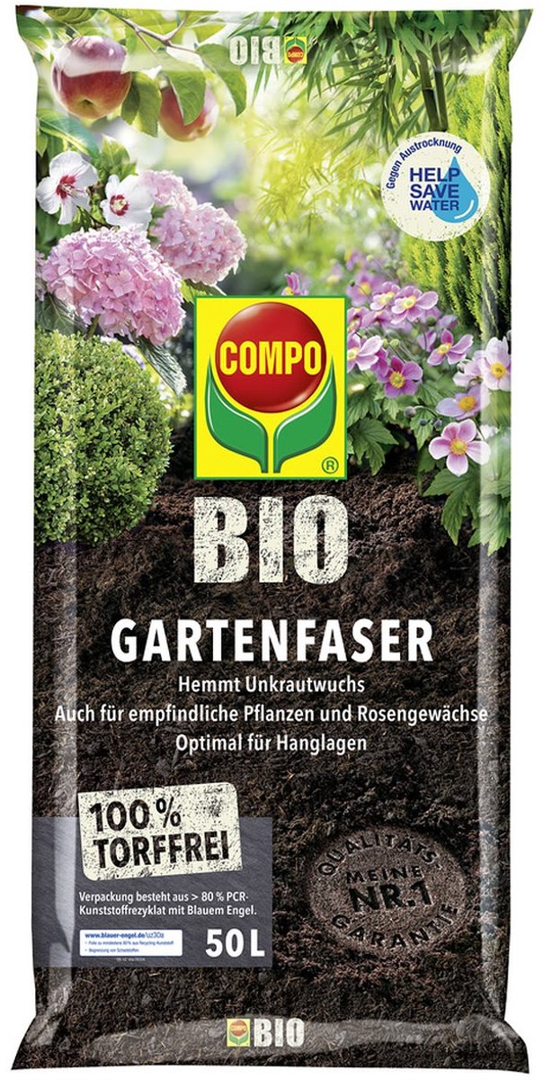 COMPO BIO Tuinvezel Turfvrij 50 Liter