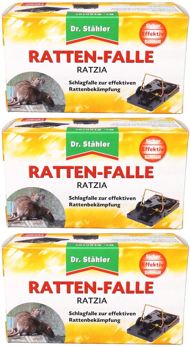 Dr. Staehler Rattenval Ratzia 1 Klapval 3-set