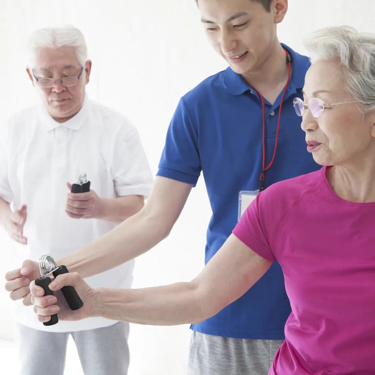 Vingertrainer, schuimrubberen gripmat, gripkrachttrainer, ijzeren veer