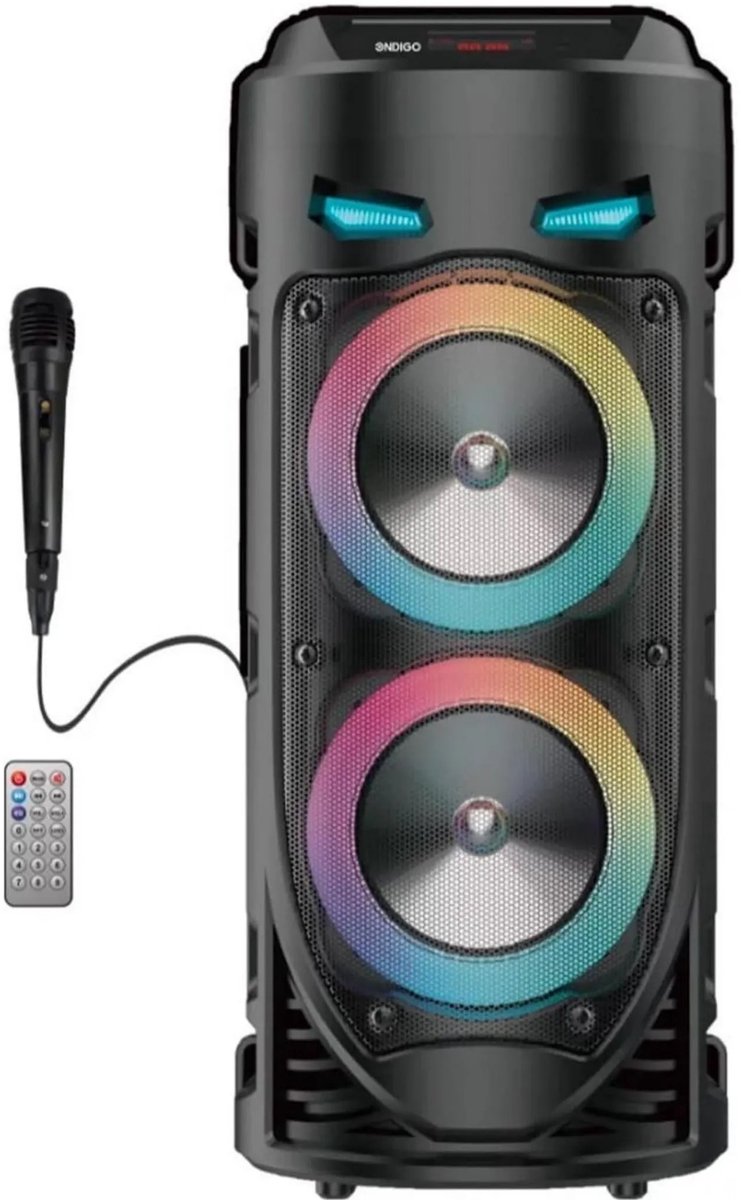 Bluetooth speaker - Draagbare Bluetooth Karaoke Speaker - Draagbare bluetooth speaker - - Met LED Lichtshow & Eco Modus