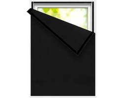 Draagbaar Verduisteringsgordijn zonder Boren - 100% Verduisterend - Zwart - 150 x 100 cm - voor Babykamer, Reis en Slaapkamer - verduisterin