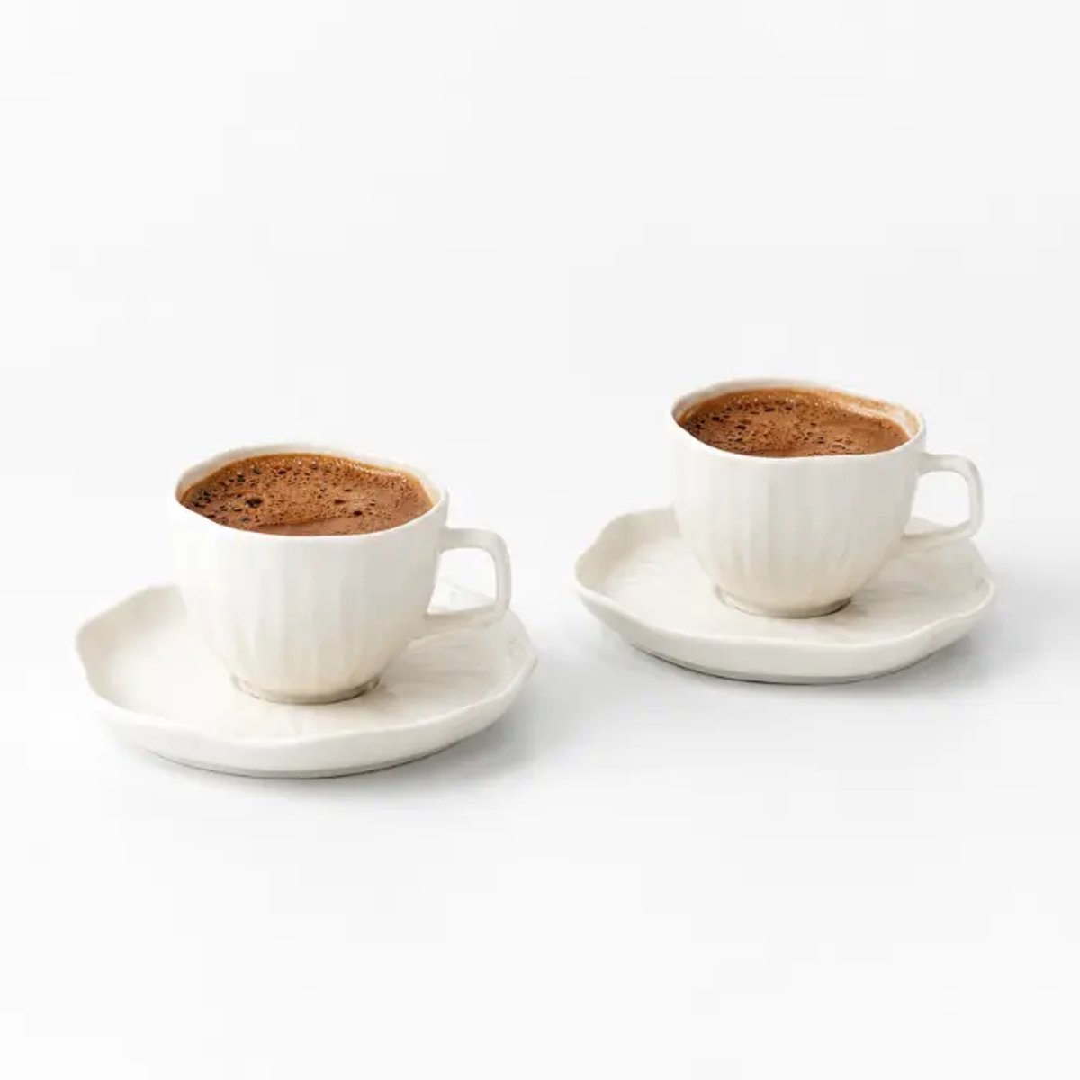 Bavary Cermico Espressokoppenset - 90 ml - Wit