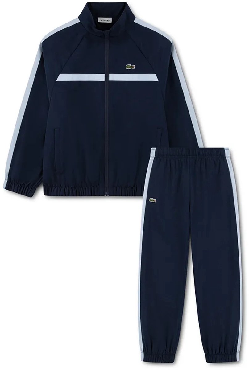 Lacoste Colorblock Poly Pongee Set Met Lange Mouwen 6 Years Kinderen Blauw