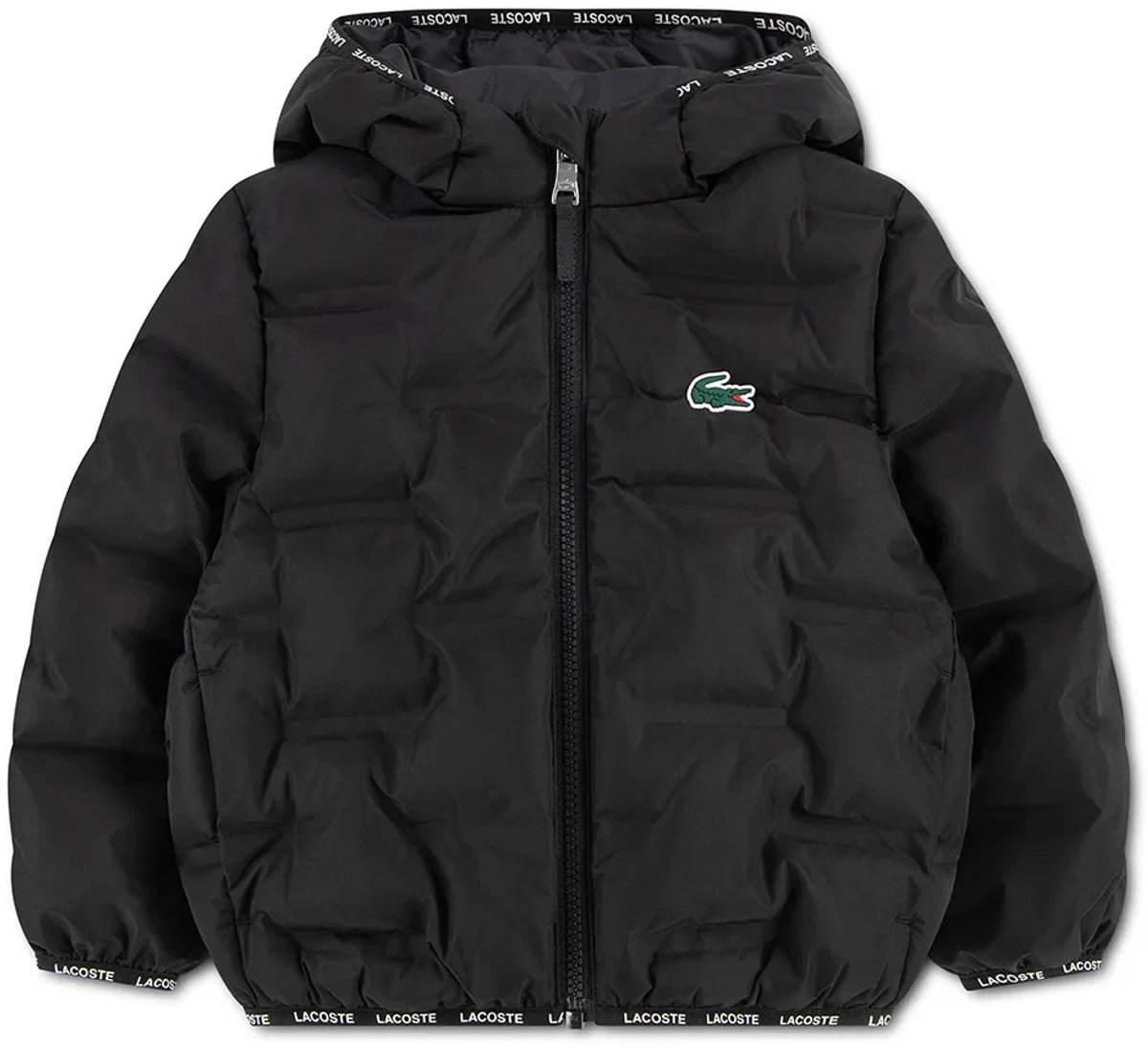 Lacoste Sport Welded Jas 10 Years Kinderen Zwart