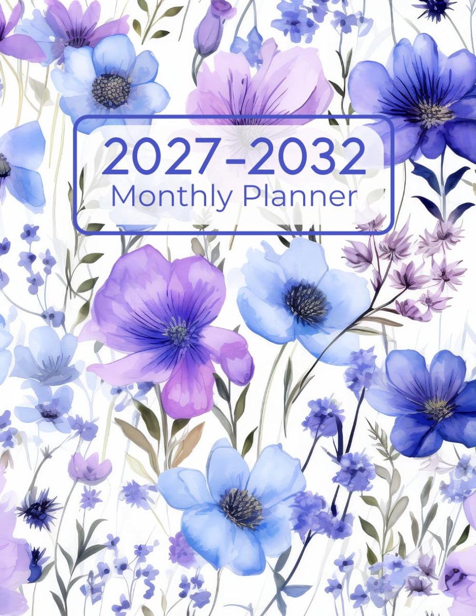 2027-2032 Monthly Planner: 6 Year From January 2027 To December 2032 - ShopVlot