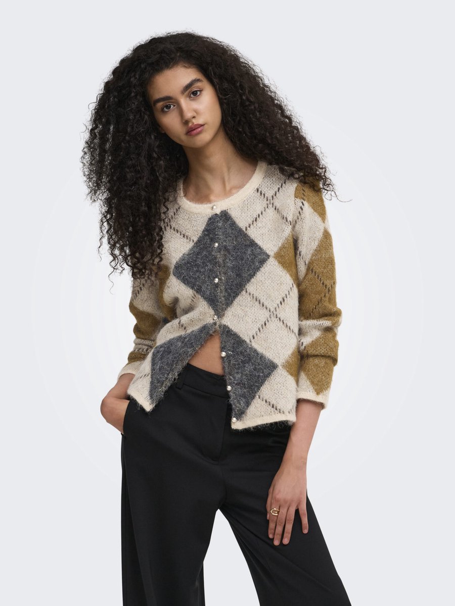 ONLY - Dames pull - Maat XS - Vrouwen - Bruin - polyamide of nylon — cadeau in Cadeau-ideeën - foto 3