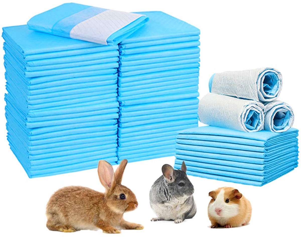 20 stuks konijn plas pads, 18 "x 13" huisdier toilet/potje training pads, super absorberende cavia wegwerp luier voor - ShopVlot