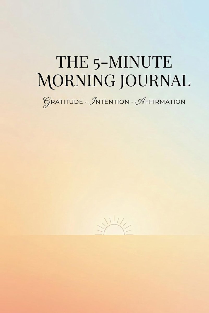 The 5-Minute Morning Journal: Gratitude - Daily Intention - Daily Affirmation - ShopVlot