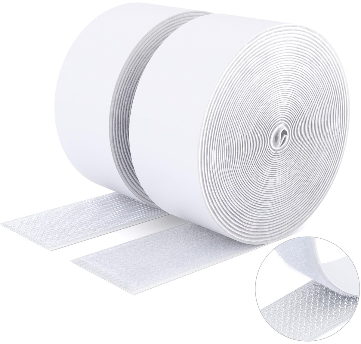 SUTOUG Zelfklevende klittenband, 50 mm x 5 m, duurzame haakband en lusband, extra sterke dubbelzijdige - ShopVlot