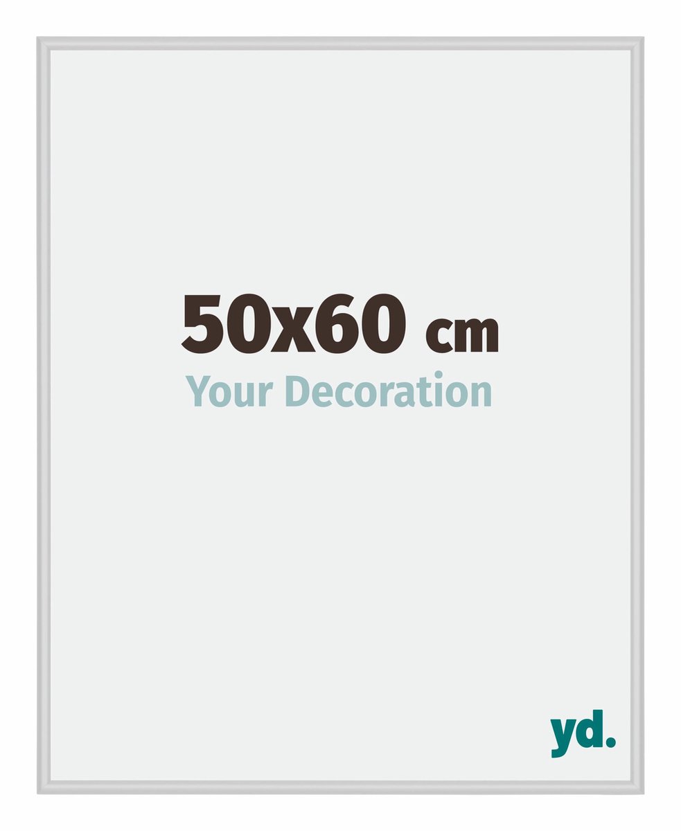 yd. Your Decoration - Fotolijst 50x60 cm - Aluminium - Zilver Mat - Miami
