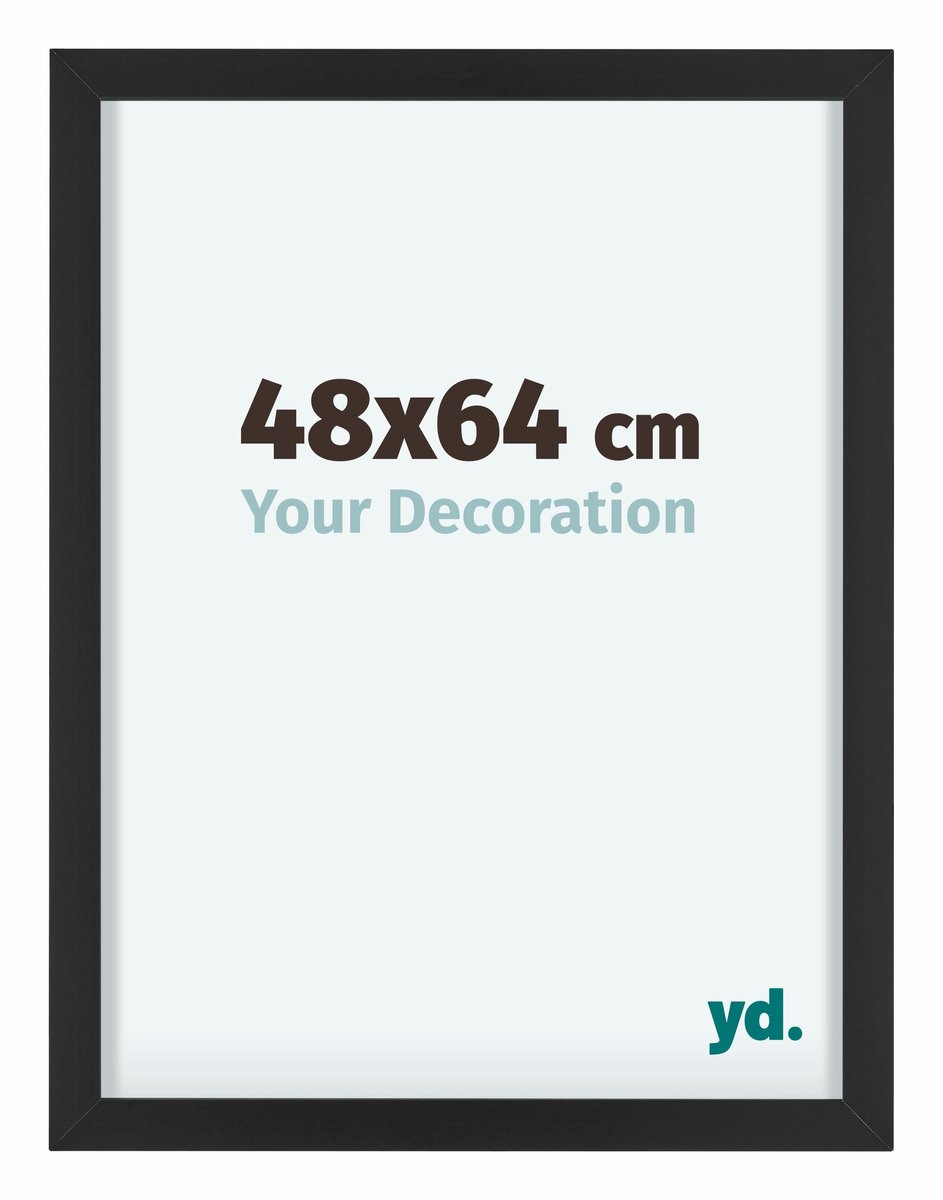 yd. Your Decoration - Fotolijst 48x64 cm - Aluminium - Zwart - Virginia
