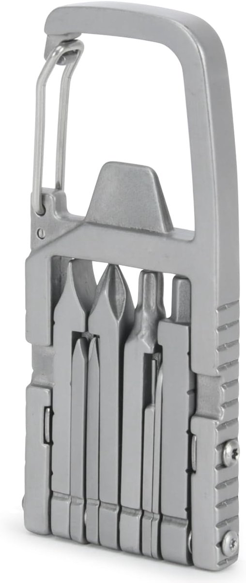 Universele 12-in-1 sleutelhangermultitool: schroevendraaier, opvouwbare multifunctionele flesopener, draagbaar outdoor- en kampeergereedschap Geschikt voor in de zak.