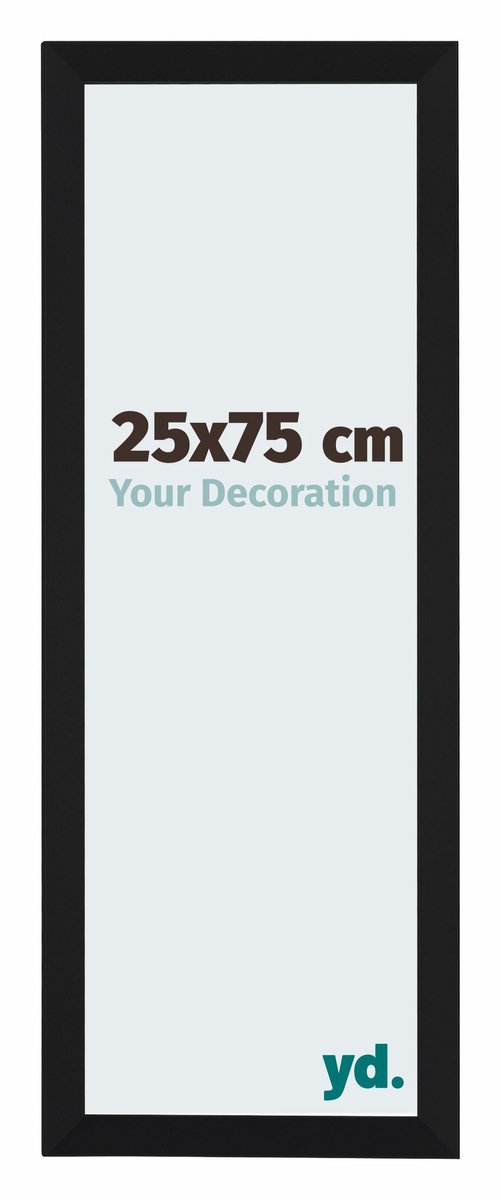 yd. Your Decoration - Fotolijst 25x75 cm - MDF - Zwart Mat - Catania