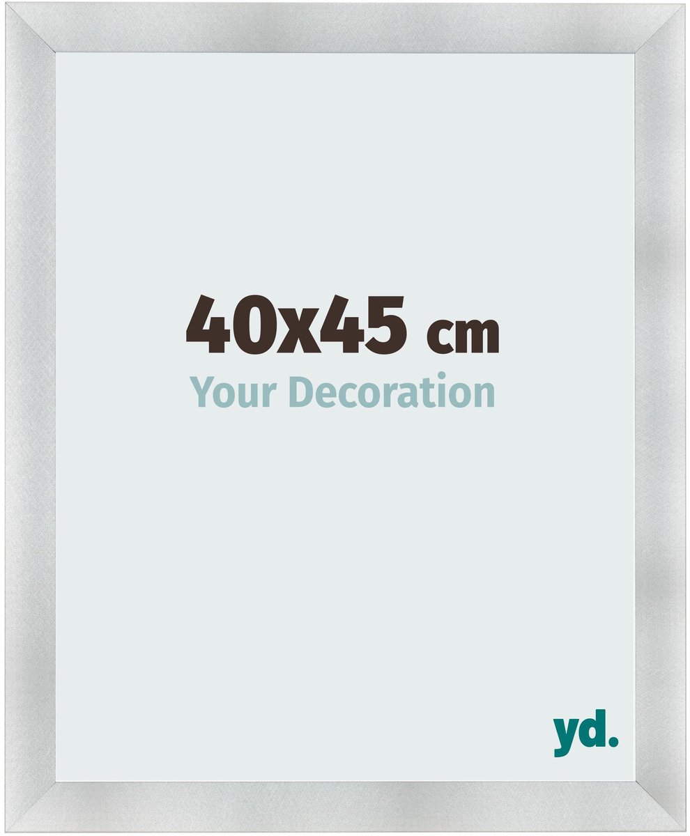 yd. Your Decoration - Fotolijst 40x45 cm - MDF - Aluminium Geborsteld - Pisa