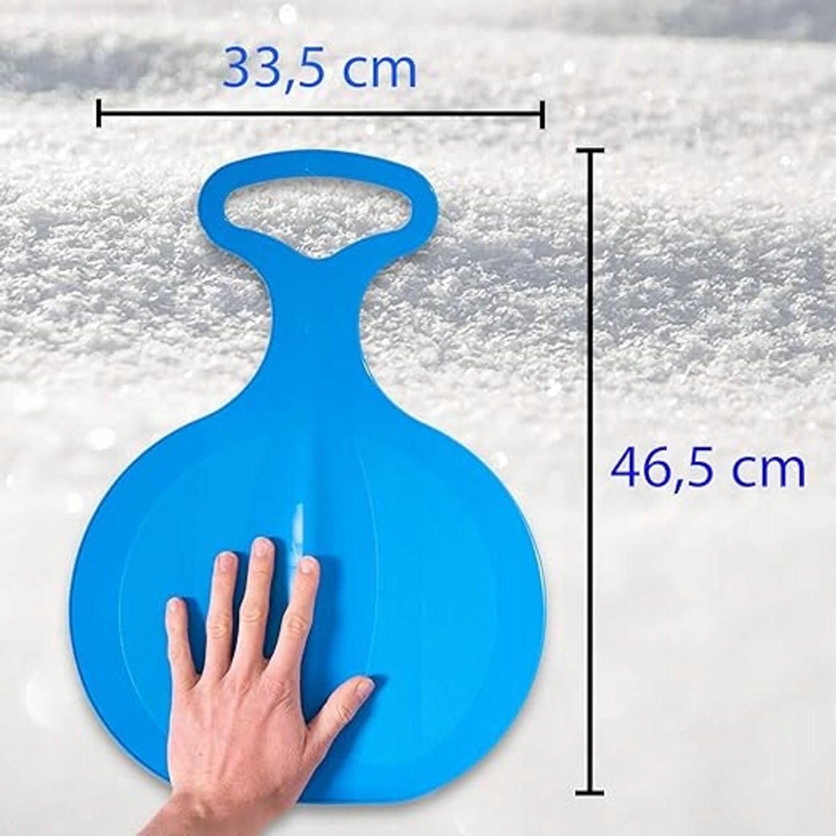 Prosperplast Poporo Kinder Slee - Blauw met Rugleuning en Touw