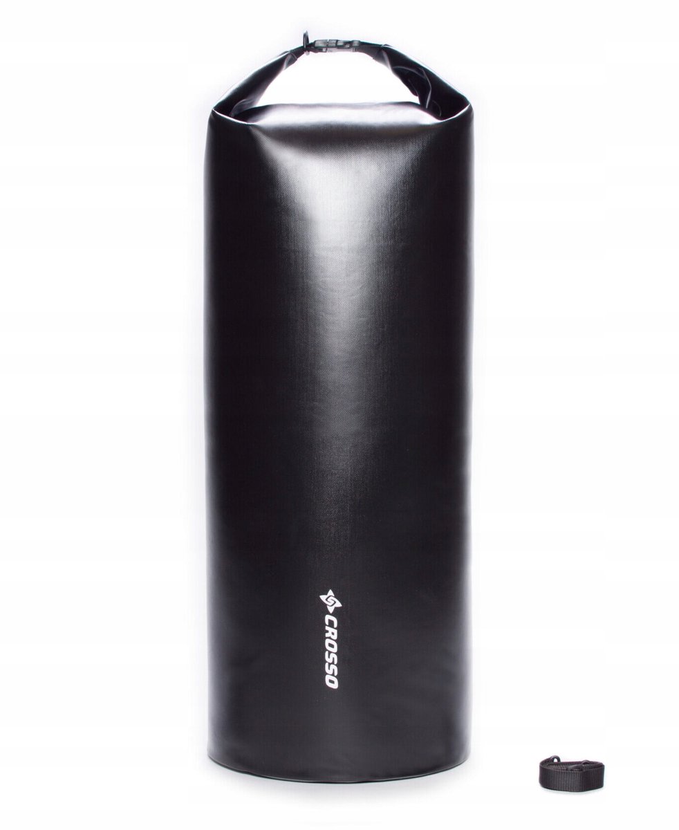 Crosso Dry Bag Zwart 60L - waterdichte transportzak