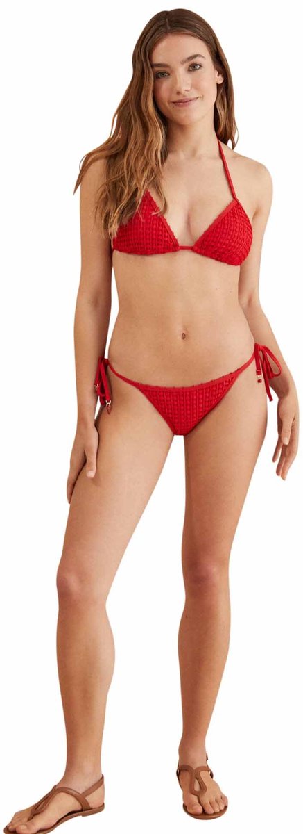 women'secret Bikini-bovendeel, Driehoekig Gordijn, Rood dames Beha