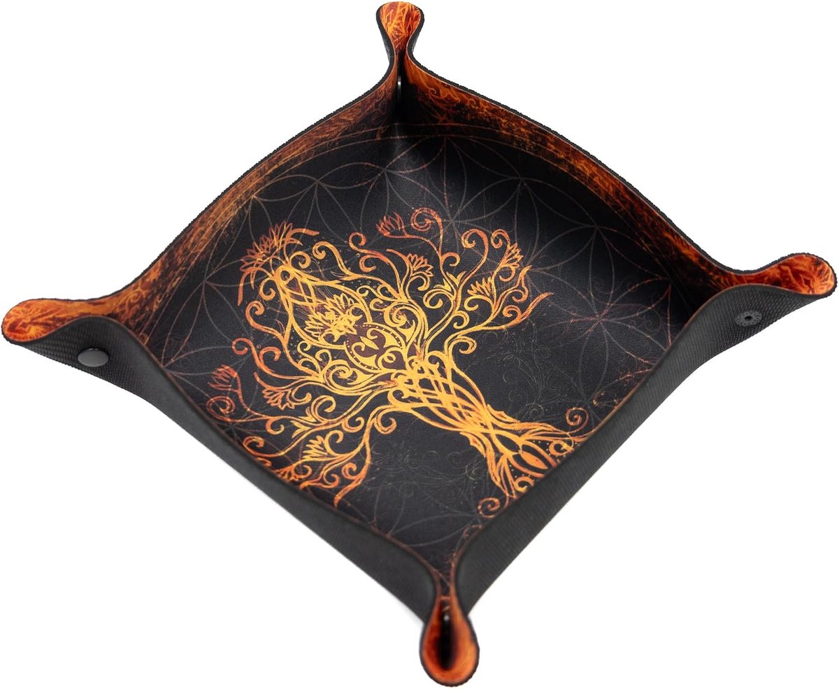 Dobbelstenenbak - Dobbelbak voor bord- en rollenspellen - Wonder Book, Roll Player, Ashes Reborn - Mythische Boom