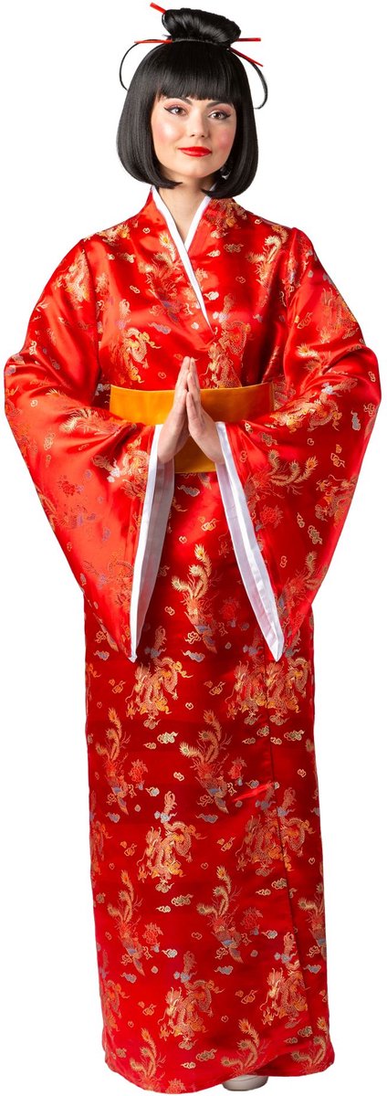 Kimono Draak van het Oosten Rood - Maat 2XL/3XL