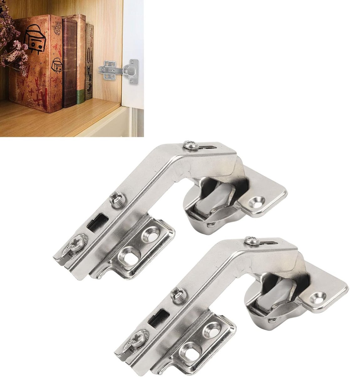 Gevouwen Deurscharnier - 135 Graden Speciaal Scharnier - Kastscharnieren, Keukenkastscharnieren, Lazy Susan Hardware, Voor Hoekkeukenkast Vervangende Hardware, Kast Gevouwen