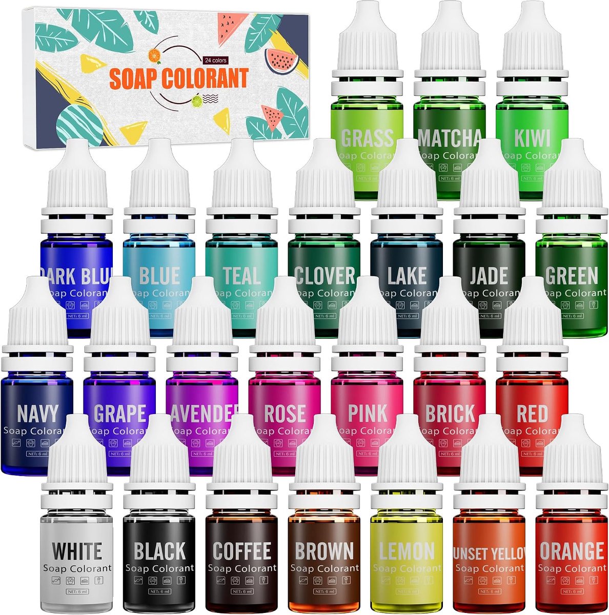 Zeepverf 24 Kleuren