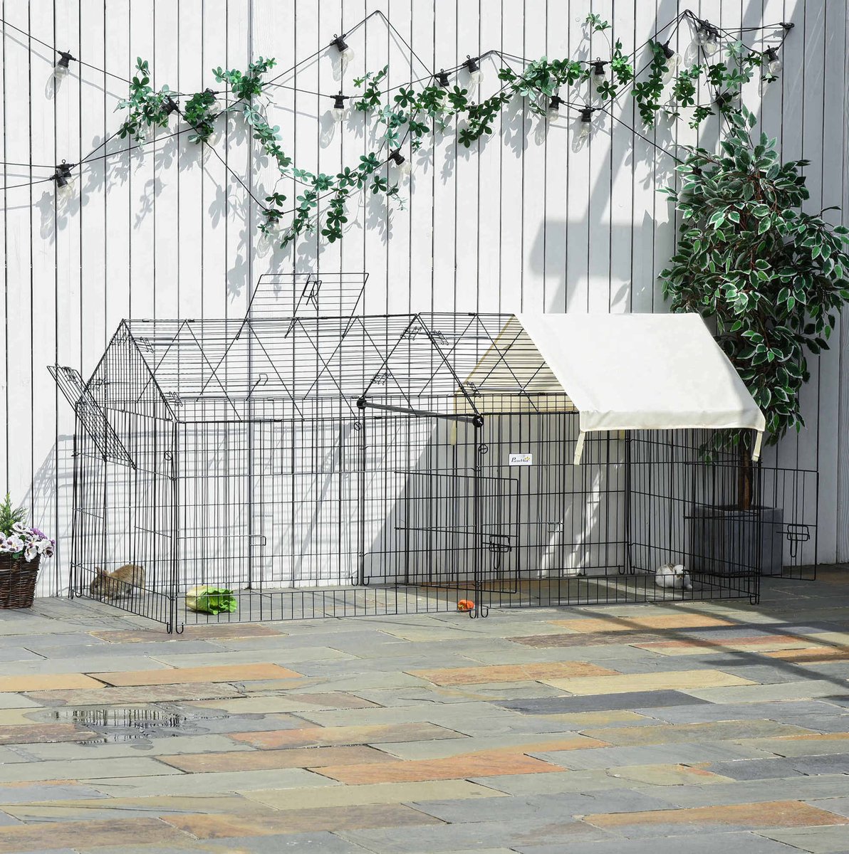 MODFU-Buitenren-Knaagdier-Metaal-Zwart-Opvouwbaar-220 X 103 X 103 Cm