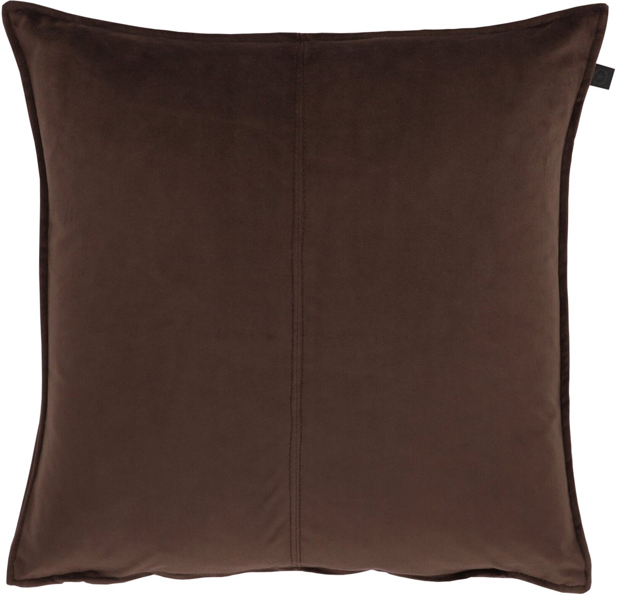 Overseas Middlestitch Kussen- 45 x 45 cm - Velours – Coffee