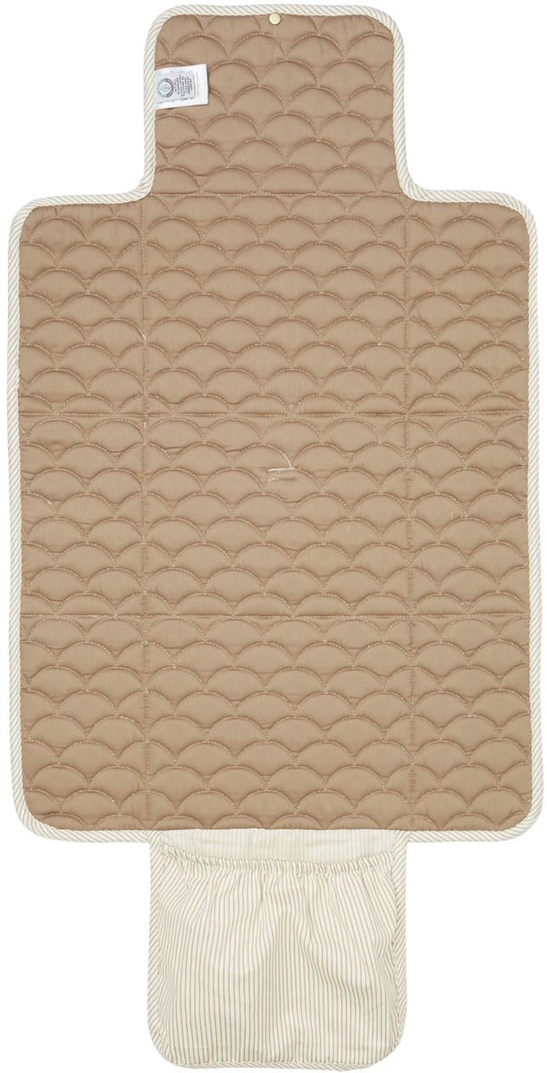 Cam Cam Copenhagen Classic Stripes Verschoningsmatje - Camel van Cam Cam Copenhagen — afbeelding 2