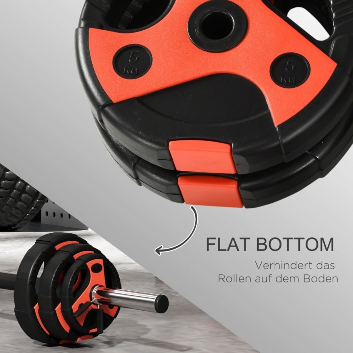 MODFU - Halterset - Verstelbaar Gewicht - Antislip Greep - Metaal - Zwart Rood - 20 Kg