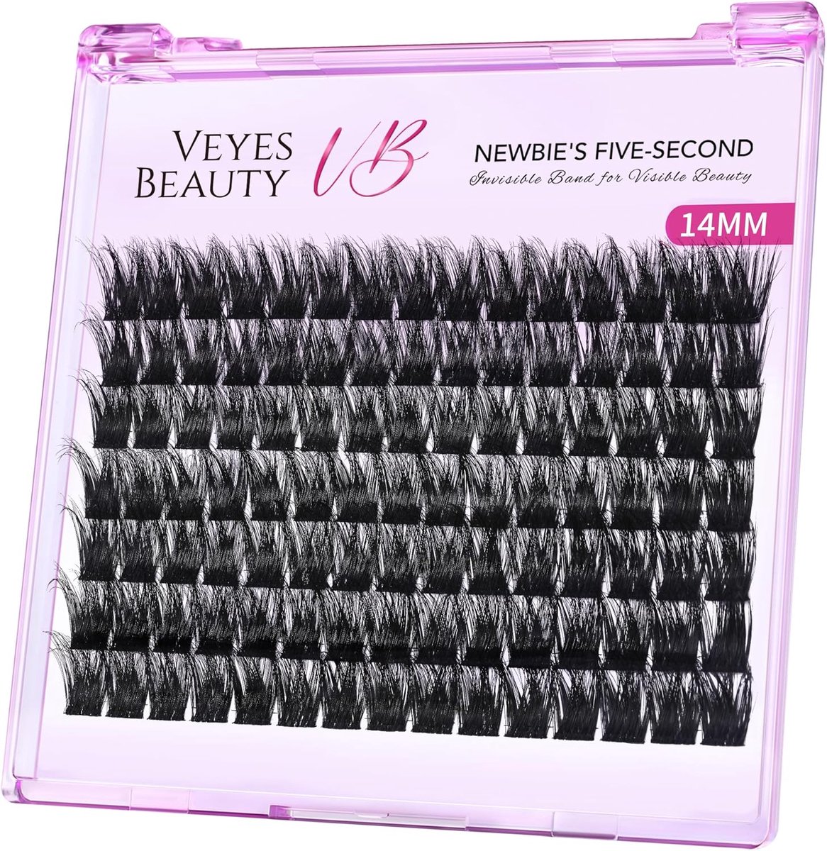 VEYESBEAUTY Individual Cluster Eyelashes Extensions 3D Wispy & Layered Look DIY Individual Eyelash (Xtreme, 14mm) - ShopVlot