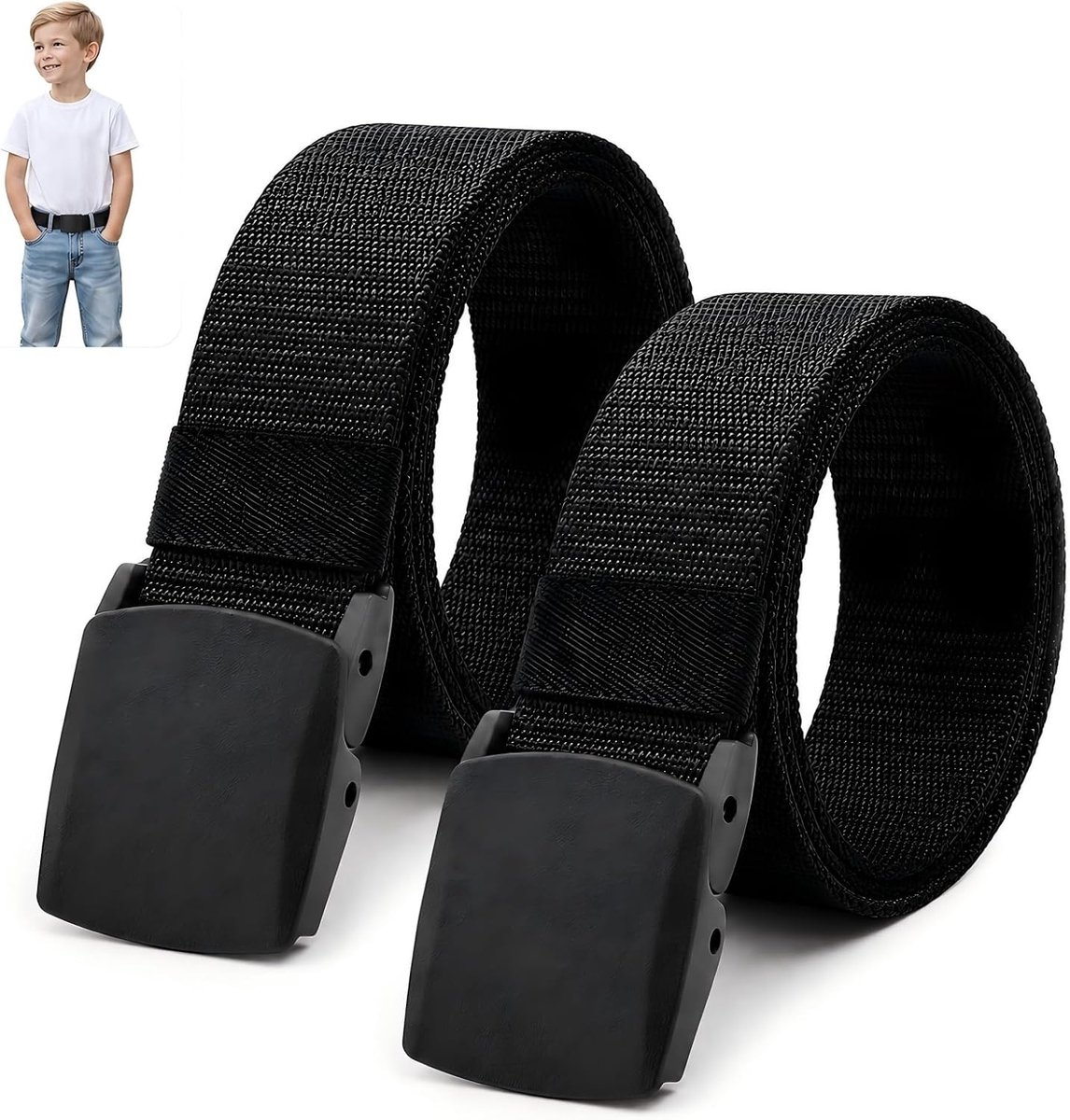 2 stuks kindergordels voor jongens en meisjes, geschikt voor vrije tijd, dagelijks gebruik, school en klassieke outfits - ShopVlot