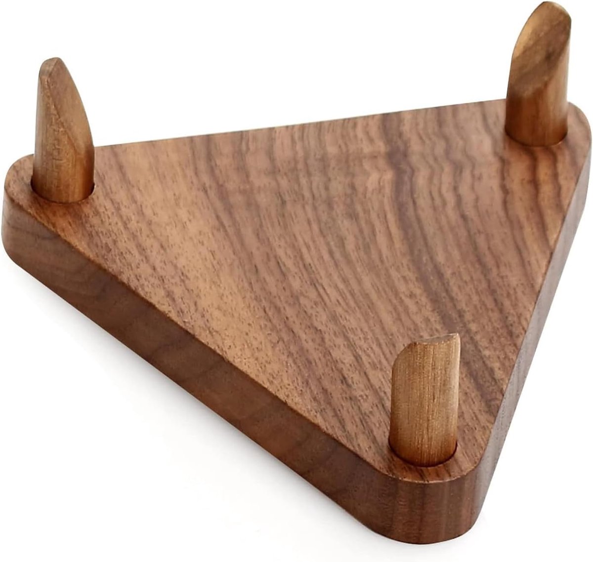 Basketbalstandaard - houten basis - stabiele driehoekige houder - perfect voor het tentoonstellen van sportballen - ShopVlot