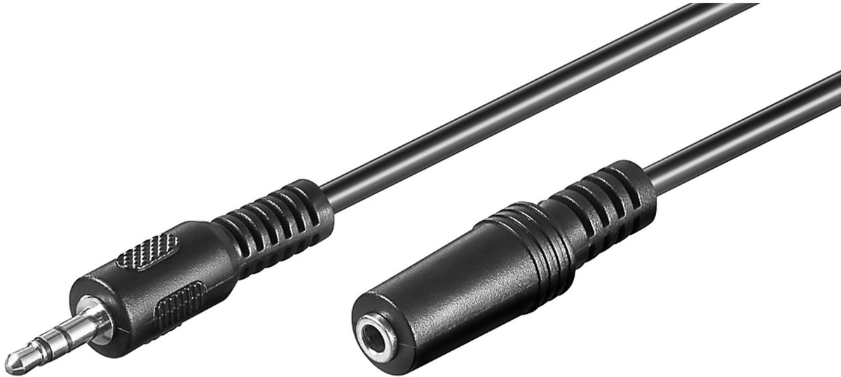 Audioverl. 3,5mm connector -> 3,5mm connector St/Bu 5.00m