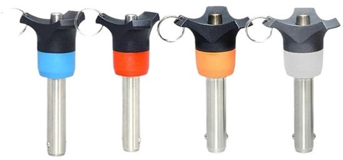 Uitwerpstift - Snelpen - Voor bevestiging - Roestvrij staal - 5 x 45 mm - Oranje handgreep