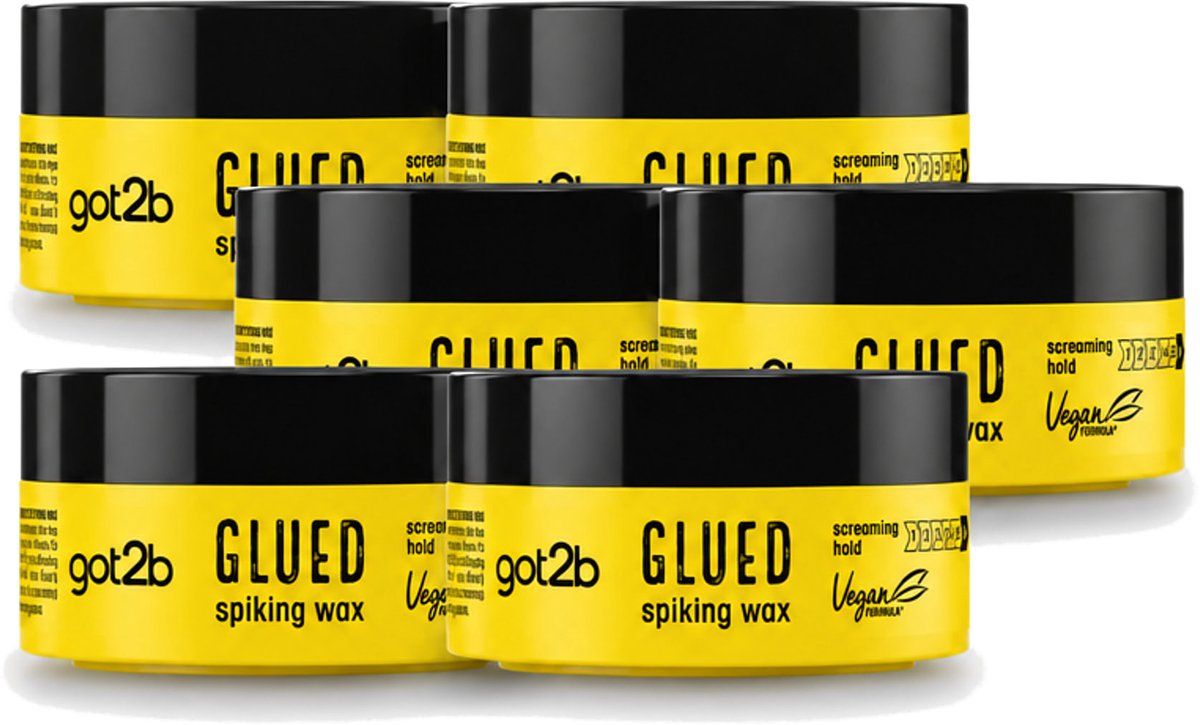 6 x Got2B - Spiking Wax - Glued - 75 ml - Voordeelverpakking - 6 stuks