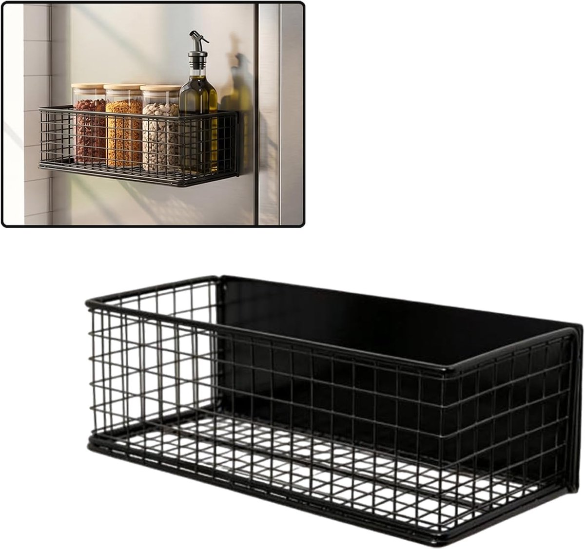 Magnetische opbergmand, pennenhouder, magnetisch, kluisorganizer, magnetische accessoires voor kluisorganizer - ShopVlot