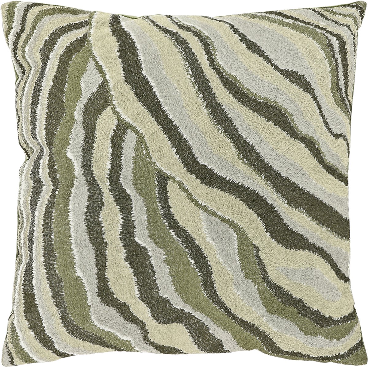 Unique Living Sierkussen Ezra 45x45cm - Winter Green Groen