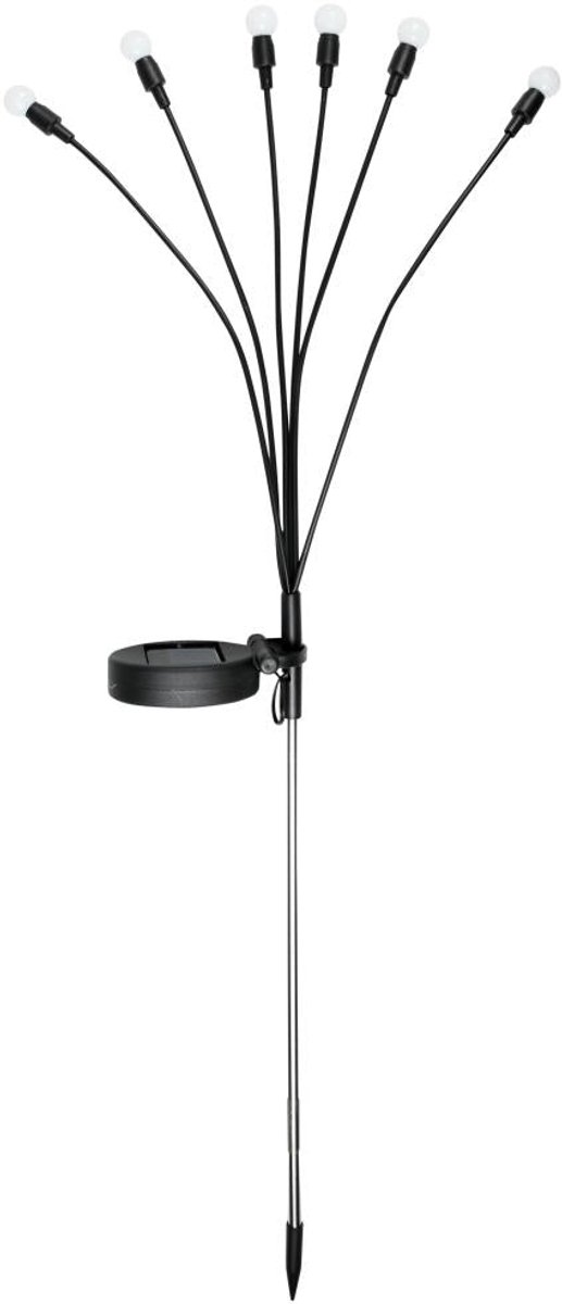 Solar Tuinlamp met 6 Flexibele Lichtbollen - 70 cm - Warm Wit