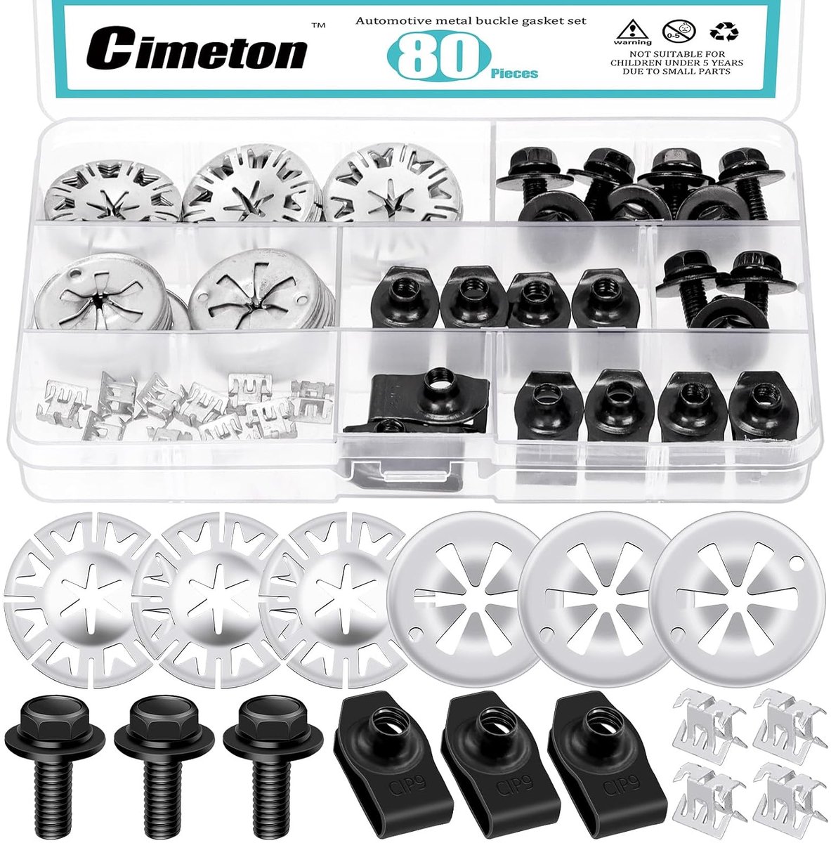 70Pcs 29.6MM 31MM Car Heat Shield Clips Exhaust Heat Shield Clip with Automotive Body Bolt and U Nut Clip Car Firewall - ShopVlot