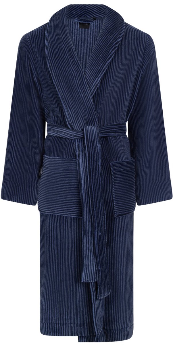 Linolux Mats Unisex fleece badjas - Blauw - XXL