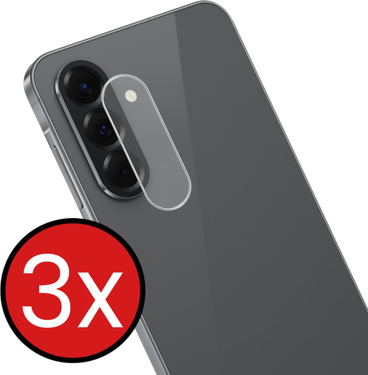Camera Lens Protector - 3 Stuks - Geschikt voor Samsung Galaxy A18 - Camera Screenprotector - Beschermglas - Gehard Glas - Tempered Glass - Screen Protector