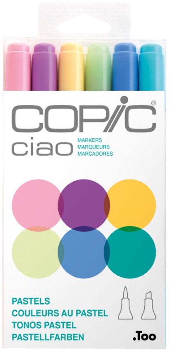 Copic Ciao set of 6 pastels