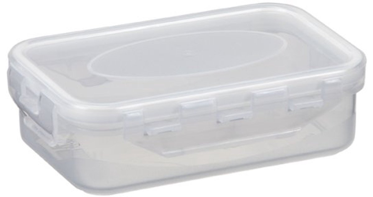 plast team luchtdichte bewaarbox, 1,3 liter, wit, 219×138×68 mm