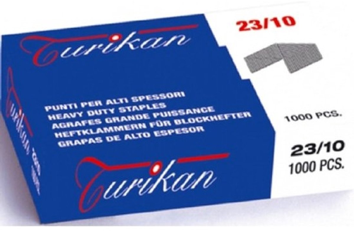 Nietjes - 23/10 - Voor grote materiaaldiktes - Snel nieten - Grote hoeveelheid - 1000 stuks